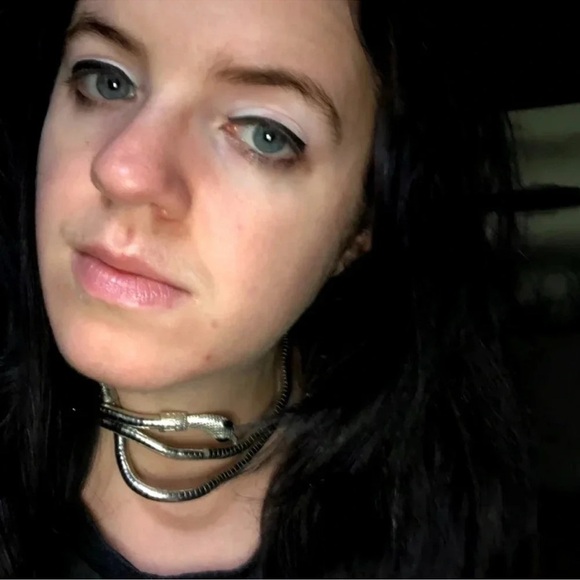 Serpenti Silver Metallic Magic Snake Cool Bendy Multilayer Necklace - Picture 11 of 14